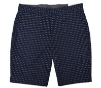 Brooks Brothers Mens 100% Cotton Printed Bermuda Shorts Navy Blue