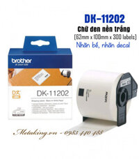 Brother DK-11202, 62mm X 100mm X 300 Nhãn, Nhãn Bế, Giấy Decal