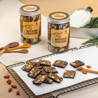 Brownie Crackers Hạnh Nhân  250gr Không Đường Phù Hợp Ăn Kiêng Healthy