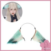 Brroa Anime Cosplay Đạo Cụ Tóc Sói Vòng Lông Mèo Con Mũ Cho Đạo Cụ Halloween