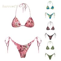 Brroa Bộ Đồ Bơi 2 Mảnh Gồm Áo Hai Dây Và Quần Lọt Khe Cắt Cao Thoải Mái Cho Nữ