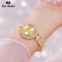 Bs Bee Sister Thời Trang Nữ Đồng Hồ Cao Cấp Kim Cương Giả Đồng Hồ Thép Không Gỉ Thạch Anh Chống Thấm Nước Kim Cương Đồng Hồ Đeo Tay Valentine Quà Tặng