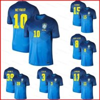 Bs1 World Cup Brazil Sân khách Áo bóng đá Áo thun Fabinho Neymar Alves Ribeiro Bruno Silva Tee Unisex Plus size SB1