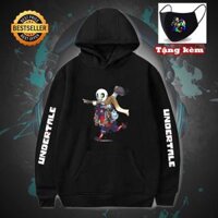 BST 10 Mẫu Áo Hoodie Sans Undertale - áo thun khẩu trang in hình sans sieu chất  - M4,3XL  70 -80kg