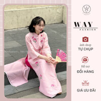 BST Áo dài "Như Ý" tơ tằm cúc đôi xinh form cổ tàu 𝐖𝐚𝐲𝐟𝐚𝐬𝐡𝐢𝐨𝐧