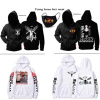 BST ÁO KHOÁC ÁO HOODIE HÌNH TOKYO REVENGERS MIKEY, MANJIRO , SANO DRAKEN  ANIME KÈM QUÀ TẶNG 💖