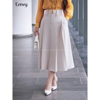[BST] Chân váy nữ công sở, Chân váy xếp ly dáng dài Emvy Fashion