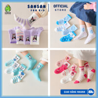 [BST Tất SANRIO Thể Thao] Bộ Các Set tất vớ hoạt hình kuromi, cinamoroll, pochaco bé gái cao cổ sport mới nhất 2025