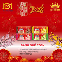 BST TẾT 2026 - BÁNH QUẾ COSY VỊ SOCOLA/XOÀI XÍ MUỘI/DÂU/DỪA GÓI 117G