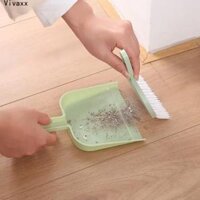 Bsvn Bộ chổi Mini đa năng có xẻng đựng rác để làm sạch máy tính để bàn Bộ chổi Mini Bộ chổi quét bụi Bàn chải bàn phím chổi HOT