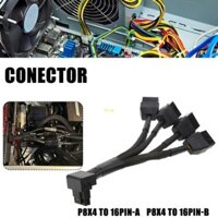 Bt 3x8pin sang 16Pin PCIE 5 0 Dây chuyển đổi cho CPU RTX4090 RTX4080 12VHPWR Góc 90 độ sang 3x8pin 4x8Pin Bộ chuyển đổi 15CM