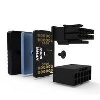 Bt Đen 16 Pin 16P ATX3 0 Card Đồ Họa Bộ Chuyển Đổi Nguồn 12 + 4Pin Nam Sang Nữ 180 Độ Biến Kết Nối Ổn Định Performanceanc