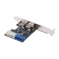 Bt PCI-E X1 đến 2 Cổng 19 Pin USB 3 0 Đầu PCI cho Express USB 3 0 Card Adapter