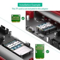 Bt Thẻ Nhớ Đôi Sang Mini PCIE Adapter Với Nửa Chân Đế Đầu Đọc Thẻ Nhớ Adapter Truyền Dữ Liệu Adapter Cho PC Lap