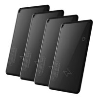 Bt Tracker Item Finder Làm việc với Find My, 4 gói Sạc không dây Bộ định vị mục thẻ siêu mỏng có nhắc nhở âm thanh Tin nhắn Đẩy theo dõi di động cho chìa khóa Ví hành lý Túi thú cưng