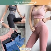 (BT02) Bộ Tập GYM -YOGA  Hàng Quảng Châu -Cao Cấp - Chất Dệt Kim New