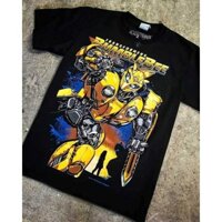 Bt131 TRANSFORMERS BUMBLEBEE Áo thun gỗ đen nguyên bản