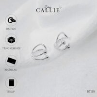 BT139 - Bông tai bạc Callie Silver dạng kẹp