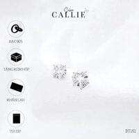 BT151 - Bông tai bạc Callie Silver lá hoa