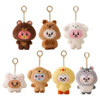 Bt21 BTS Bé Động Vật Series Sang Trọng Búp Bê Móc Khóa Mặt Dây Chuyền Dễ Thương Túi Búp Bê Mặt Dây Chuyền Quà Tặng