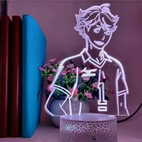 BTEVX 3D Night Light LED Illusion Lamp Haikyuu ToRU OIKAWA Led Night Lights 3D Anime Lamp Haikyuu Led Light for Home Decor (Color : Crack Base no R...