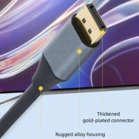 Btm Tốc Độ Nhanh DisplayPort Kết Nối Dây Mạ Vàng Kết Nối Hợp Kim Nhà Ở Cho Màn Hình 8K UHD Hỗ Trợ Màu Đen