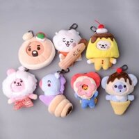 Bts Hoạt Hình BT21 Món Tráng Miệng Series Boutique Móc Khóa Búp Bê Sang Trọng Dễ Thương Hoạt Hình