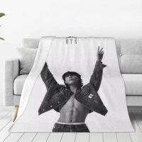 Bts JUNG KOOK Chăn Siêu Mềm Ném Chăn Ga Gối Flannel Chăn Lông Cừu Fuzz Thoải Mái Cho Giường Sofa Trẻ Em Và Người Lớn