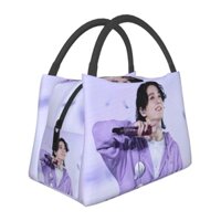 Bts JUNG KOOK Hộp Cơm Trưa Túi Cách Nhiệt Di Động Gói Dây Kéo Đa Năng Cho Trường Làm Việc Văn Phòng
