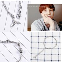 Bts SUGA Min Yoongi Cá Heo Đuôi Mặt Dây Chuyền Vòng Tay Chảy Bóng Hạt Dây Chuyền Sinh Viên Cặp Đôi Trang Sức