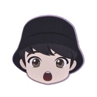 Bts TinyTAN Iron-On Patch35 Basic5, Jung Kook Silicone Patch, 48x49mm, DIY Patches