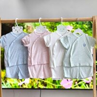 Bu baby - Bộ quần áo sơ sinh cộc tay chất vải Bu siro cho bé yêu.