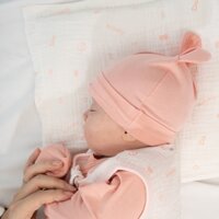 BU Baby - Gối cho bé sơ sinh BU, mềm mại mặt vải muslin thấm hút (tặng vỏ gối thay thế) AMU050001 | BU Baby chính hãng