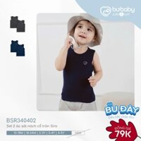 Bu baby - Sét 2 áo sát nách cổ tròn BSR340402 BU ĐÂY