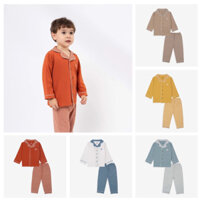 BU Hà Nội - Bộ quần Áo cho bé mặc nhà, Bộ Pyjamas dài tay  BBC110202 18M 24M 3Y 4Y 5Y IZ  ZB77A