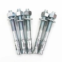 Bu lông nở 3 cánh M12x120 sắt xi kẽm ( Tắc kê nở 3 cánh ) HỘP 10 CÁI