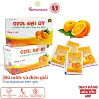 Bù nước và điện giải vị cam Oresol hộp 40 gói bột đaiuy, bổ sung muối glucose, kali, dùng khi sốt, chơi thể thao