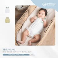 BU sơ sinh - BBB243300 Body chip sát nách bèo cổ Bambus Gami cho bé 1-12 tháng tuổi |Quần áo BU chính hãng