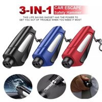 Búa an toàn ghế di động AutoGlass Máy cắt cửa sổ ô tô Tiết kiệm cuộc sống Thoát hiểm Công cụ cứu hộ Dây an toàn Máy cắt móc khóa