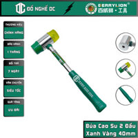 Búa Cao Su 2 Đầu Xanh Vàng 40mm 051601040 Berrylion đầu búa bằng nhựa cao cấp tay cầm làm từ thép bọc nhựa dùng gõ gạch