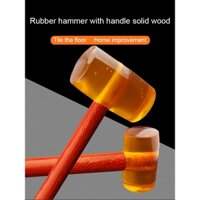 Búa cao su Tay cầm bằng gỗ Búa lắp đặt sàn gạch trong suốt