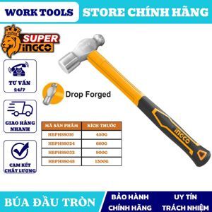 Búa đầu tròn 1300g Ingco HBPH88048