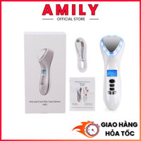 Búa Điện Di Nóng Lạnh, Máy Massage Mặt Spa Kết Hợp Ánh Sáng Sinh Học D002