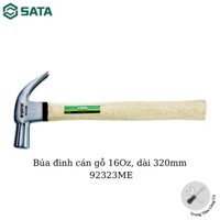 Búa đinh cán gỗ 16Oz, dài 320mm - 92323ME SATA