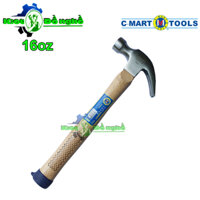 Búa đóng đinh - nhổ đinh C-MART G0004-16oz - Búa sừng dê cán gỗ - KIOT ĐỒ NGHỀ