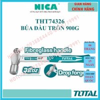 Búa đóng đinh TOTAL THT74326 1 đầu bằng 1 đầu tròn, thép carbon 45 cứng cáp, rèn đúc nguyên khối [CHÍNH HÃNG][Thietbilao