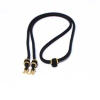 Bùa Hộ Mệnh Dây Bện Đôi Treo Vòng Cổ Màu Đen Handmade Trang Sức Treo Dây Xích Treo Áo Len Dây Xích Thái Lan Vàng Men Khóa Phong Cách Mới Bùa Dây Xích100521A AA