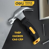 Búa Lùn Nguyên Khối Deli Chính Hãng - Đóng Đinh, Nhổ Đinh Dễ Dàng, Tiện Dụng - Nhỏ Gọn, Tay Cầm Bọc Cao Su - DL441008 - Búa lùn
