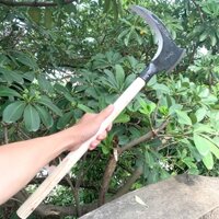 Búa Rìu Kiêm Lưỡi Liềm Đa Năng Có Cán- Rìu chẻ củi chặt cây