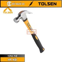 Búa sừng dê Búa nhổ đinh TOLSEN 25028 Chịu nhiệt tốt, thép carbon sơn đen,Tay cầm sợi thủy tinh, Size:8OZ (23mm/225g)-HN